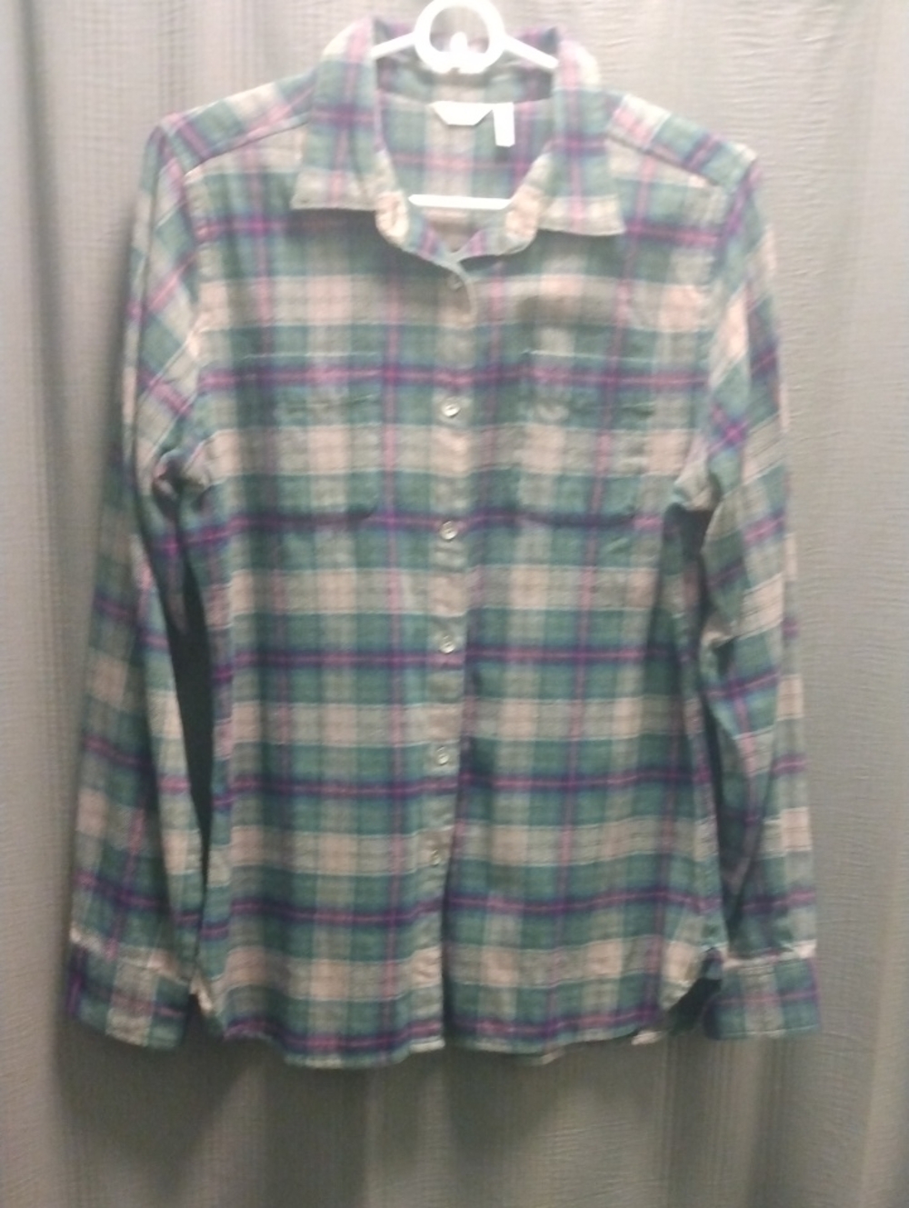 Woolrich Green Plaid Flannel Shirt